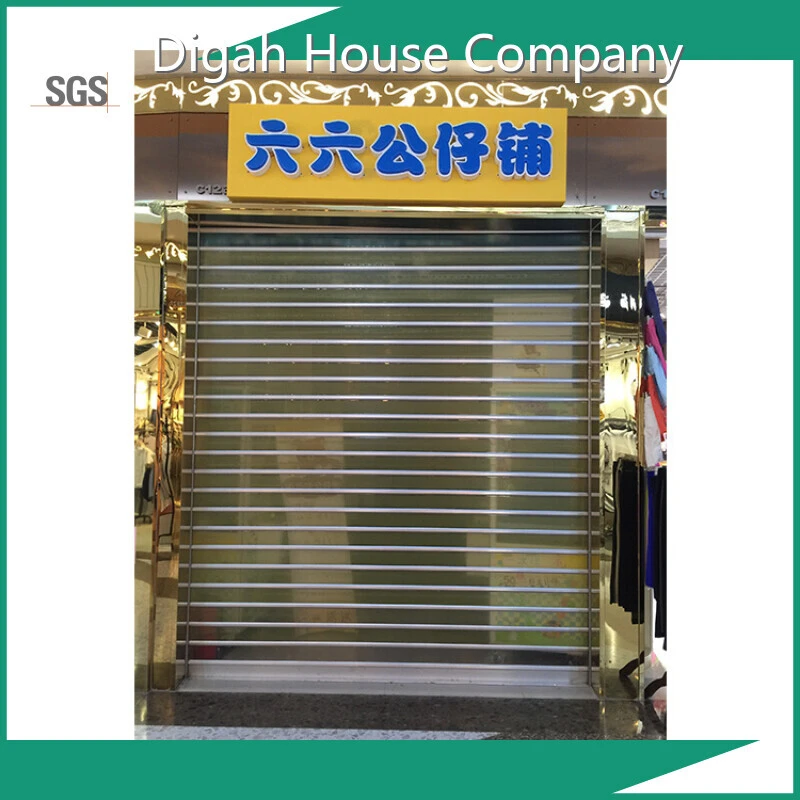 Automatic Roll Up Doors Clear Polycarbonate Rolling Shutters Transparent Plastic Roller Door 1
