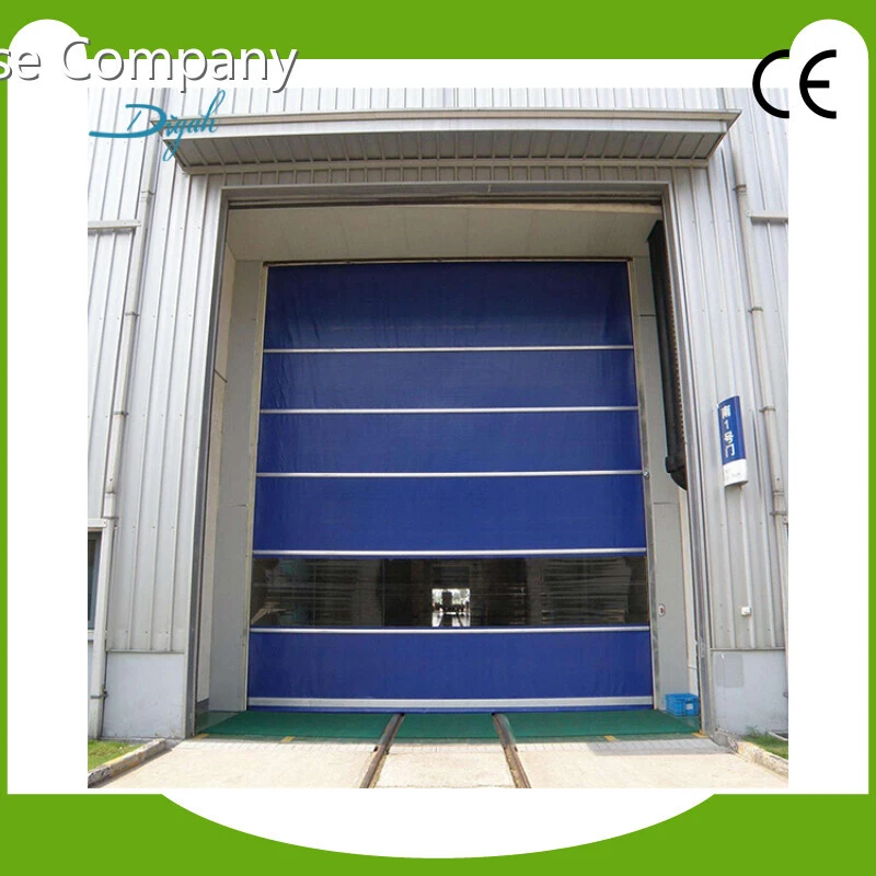 Workshop PVC Roller Door Factory Cold Room High Speed Roll-up Spiral Door 1