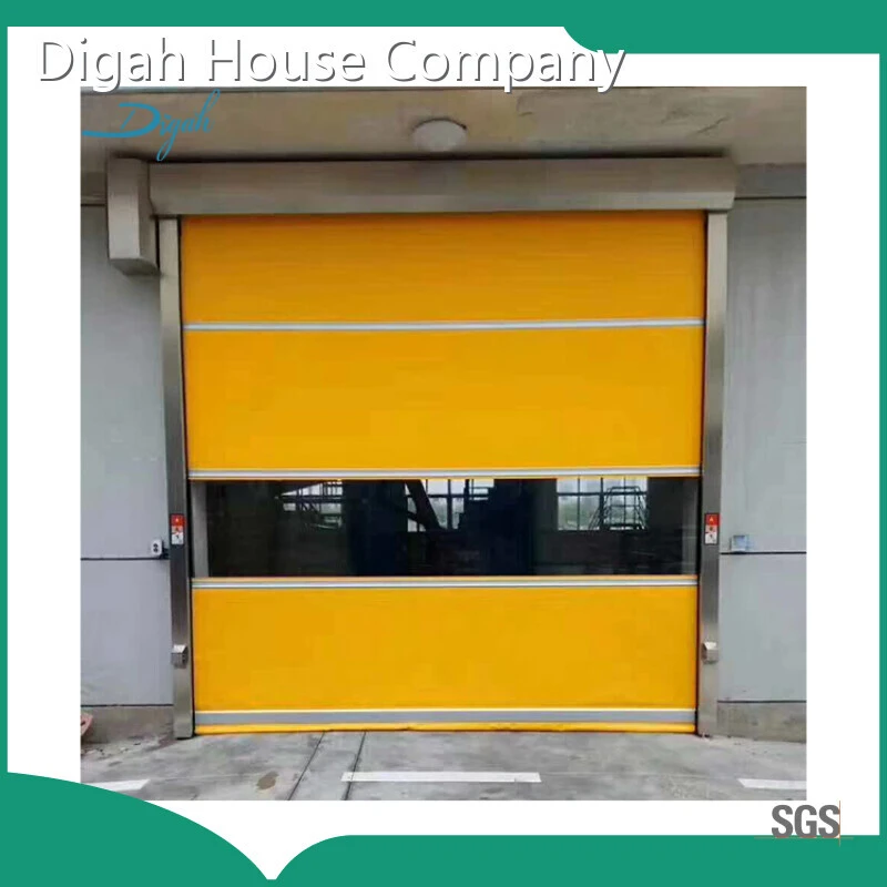 Fast Action Transparent PVC Roll Up Door High Speed Fabric Roller Shutters 1