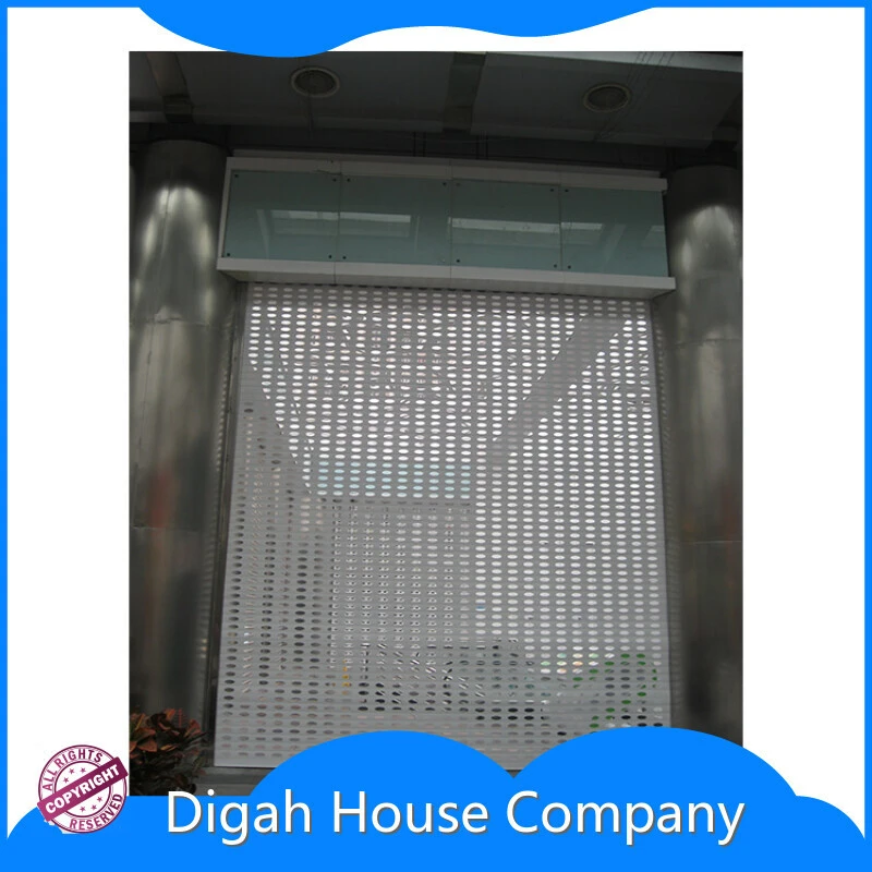 Modern Perforated Roller Shutters Good Ventilation Rolling Shutters With Holes Balcony Aluminium Roll Up Shutter Doors 1
