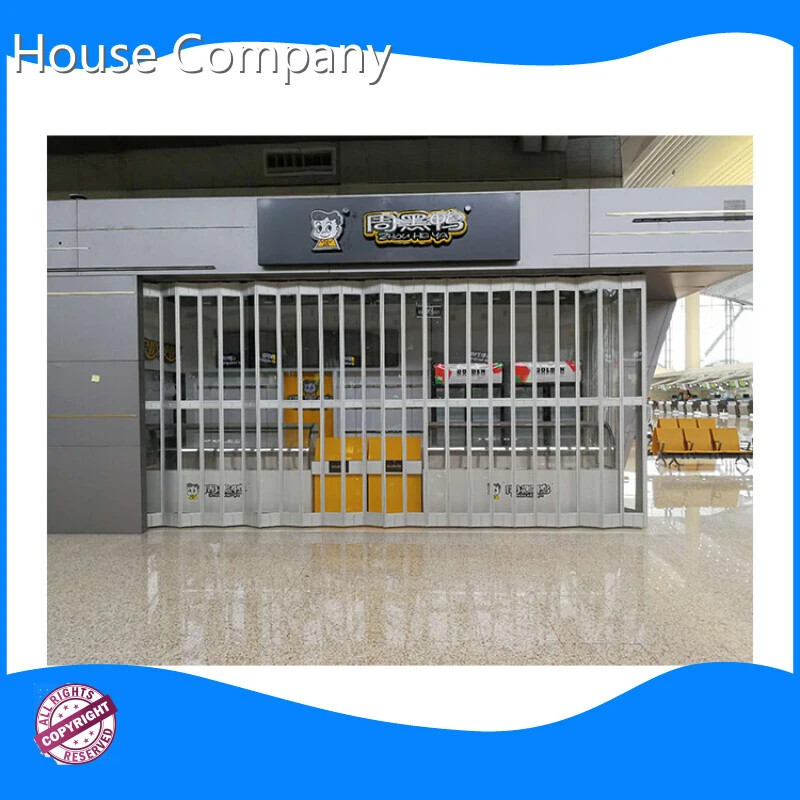 Simple Install Plastic Accordion Doors Transparent Polycarbonate Interior Folding Door 1