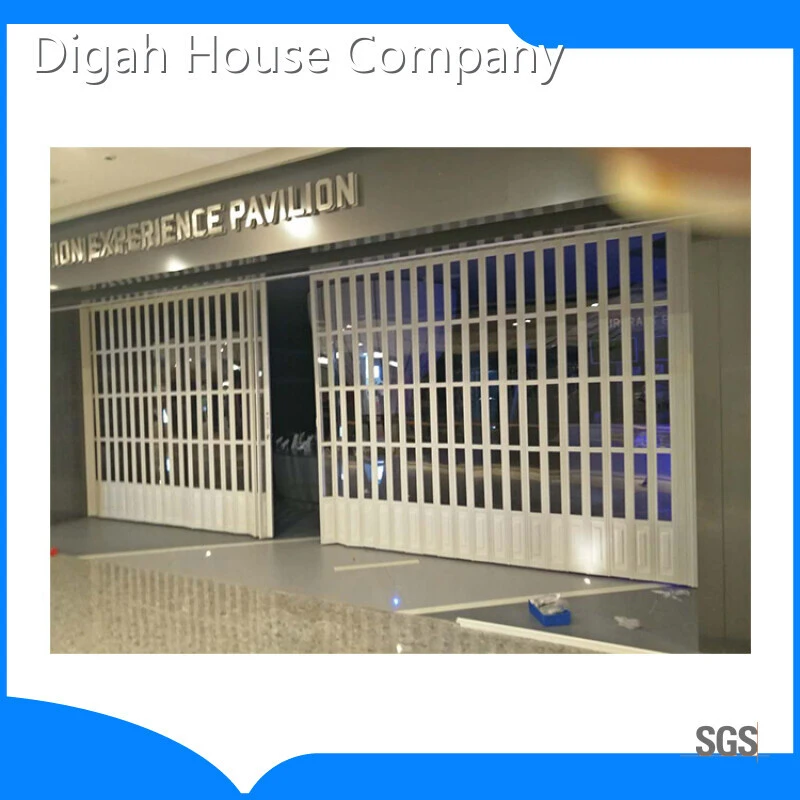 Quality Guarantee Sliding Shutter Horizontal Shop Front Folding Aluminum Plastic Doors 1