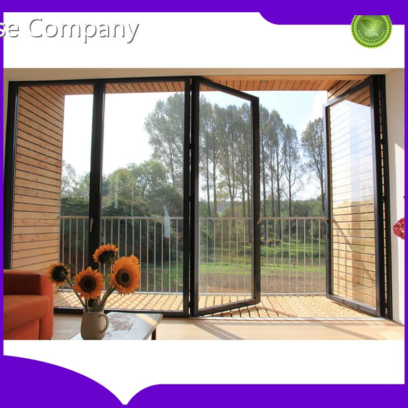 Quality Guarantee Customized Double Glazed Foldable Door Patio Exterior Bifold Doors 1