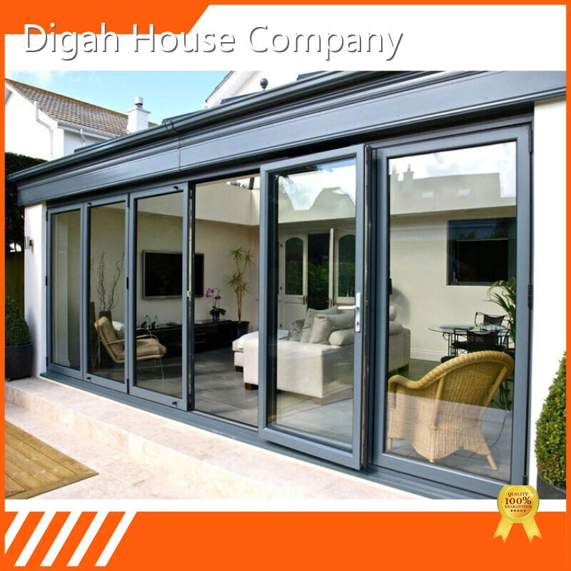 Quality Guarantee Heat Insulation Aluminum Folding Doors Two Way Bifold Door For Veranda 1