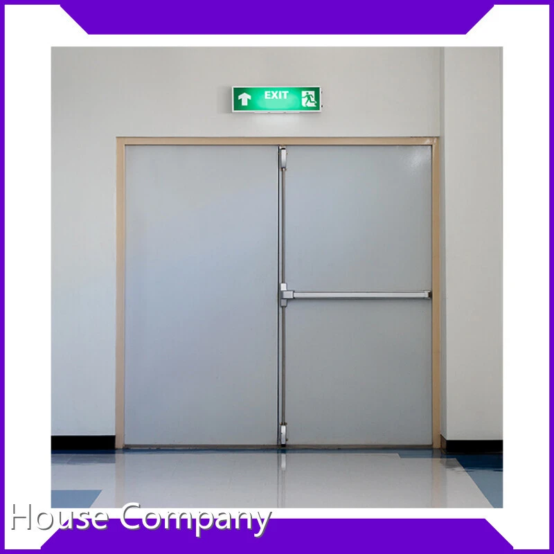 Exterior Fire Exit Doors 30 60 90 Minutes Fire Rated Times Steel Grey or Custom Color Fireproof Doors 1