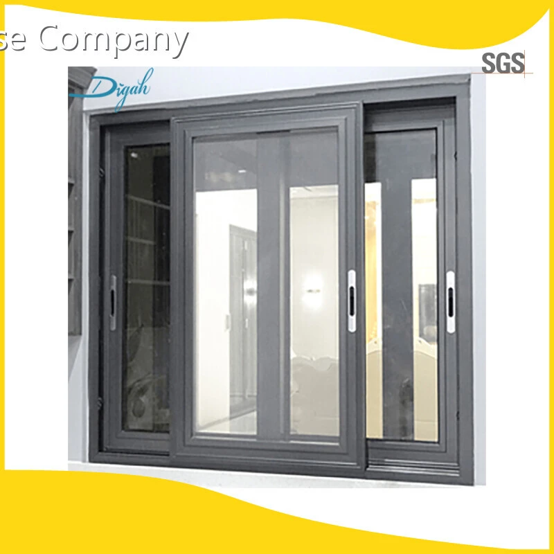 House Security Aluminium Windows Grey or Custom Colors Metal Glass Sliding Windows 1