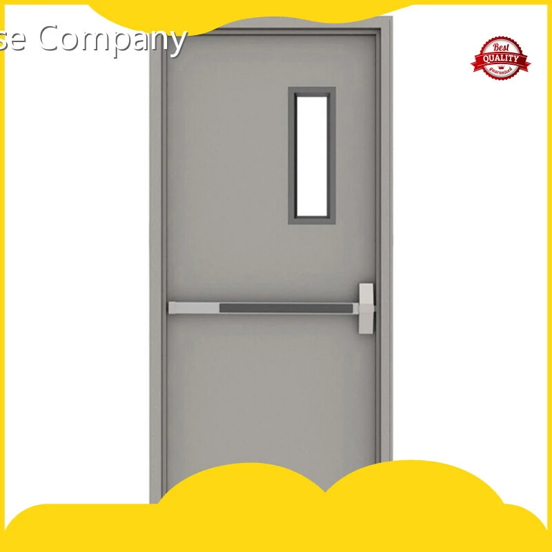 Custom Modern Steel Fireproof Door Fire Resistant Emergency Escape Doors 30/60/90/120 minutes Fire Rated Doors With Windows 1