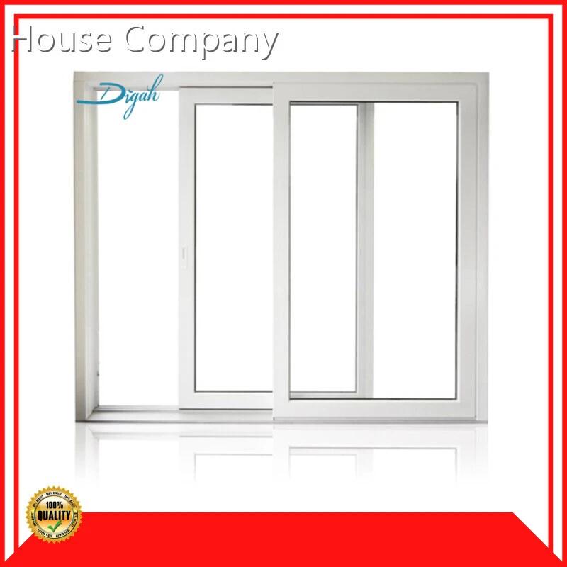 Exterior Sliding Windows Horizontal White Aluminum Clear or Frosted Glass Slide Windows For Sale 1