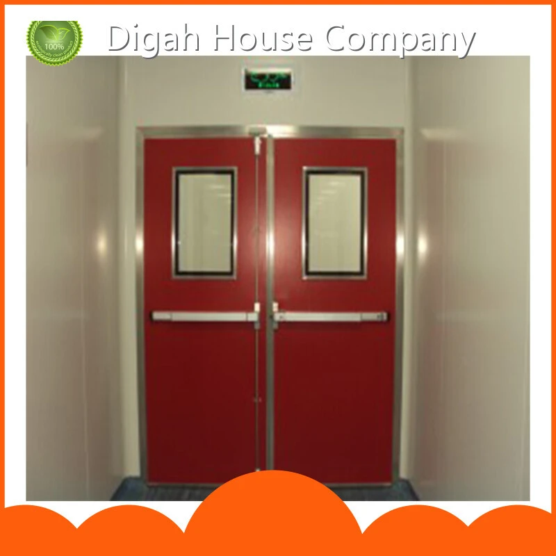 Cheap Fire Rated Doors With Glass Windows Commercial Fire Emergency Door 1