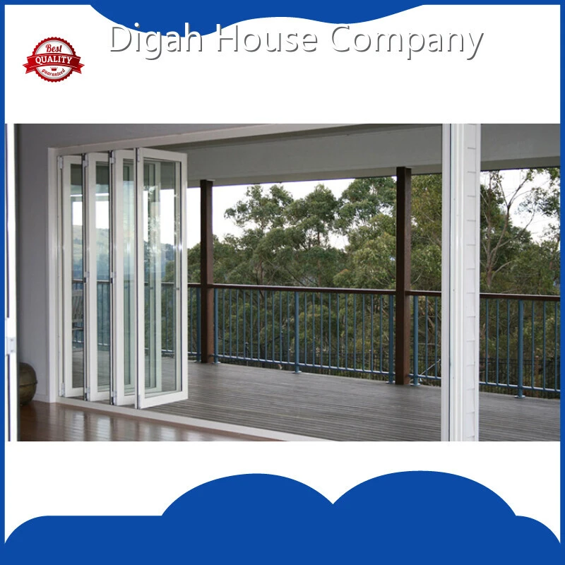 Economical Sound Proof Safe Glass Aluminum Balcony Sliding Glass Bi-Folding Doors 1