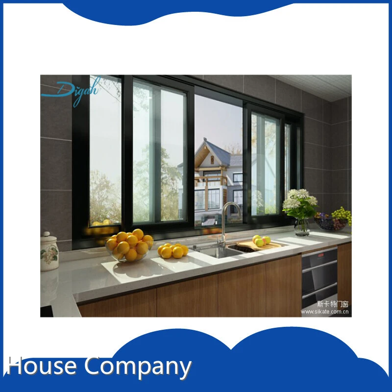 Wholesale Glass Sliding Windows Powder Coated Aluminum Frame Double Glazing Glass Windows 1