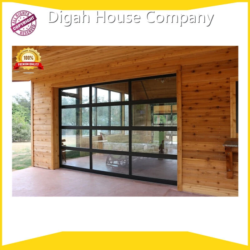 Full View See Through Clear Car Garage Door 10x8 Transparent All Glass Sectional Garage Door 1