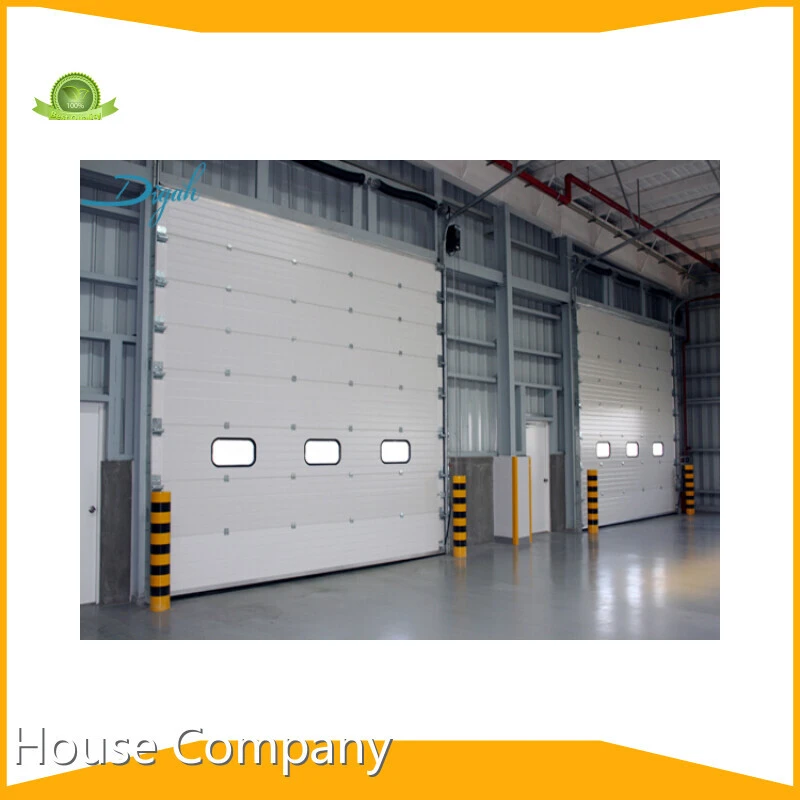 Metal Commercial Sectional Doors Industrial Steel Panel Warehouse Doors With PU 1