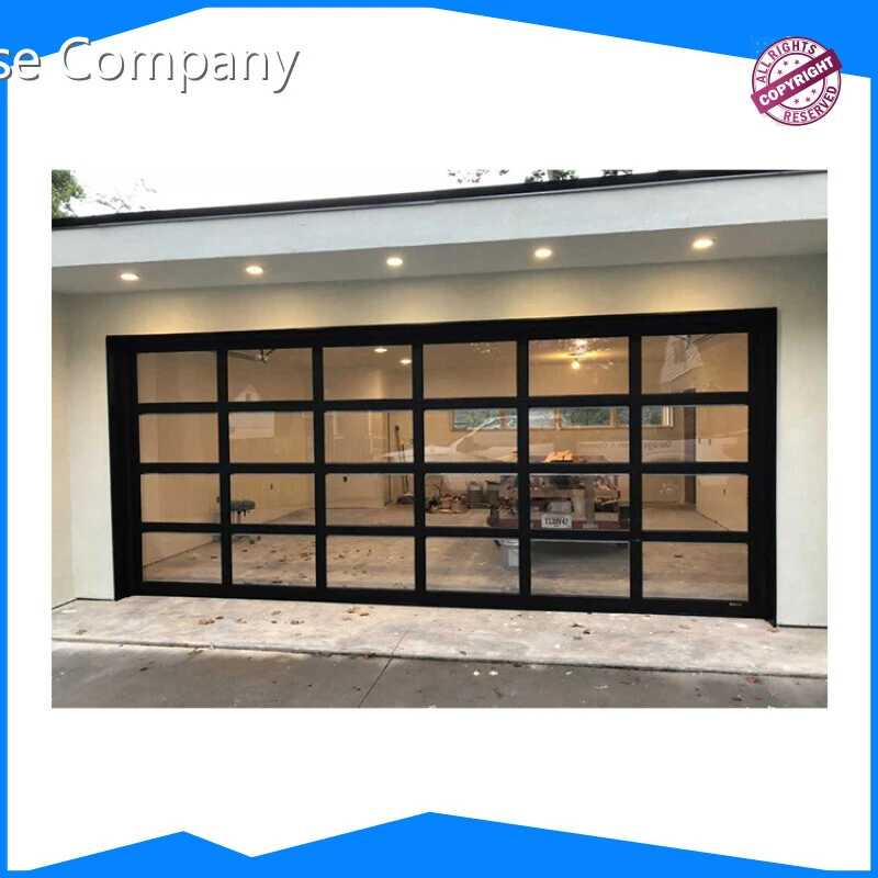 Modern Aluminium Frame Polycarbonate Garage Door Transparent Polycarbonate Overhead Door 1