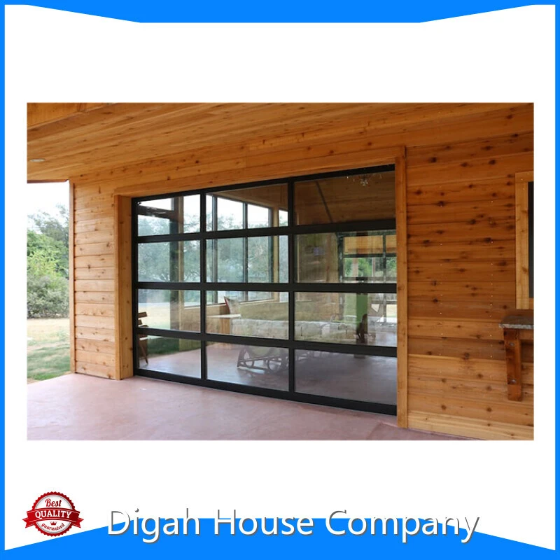 Full View See Through Clear Car Garage Door Transparent All Glass Sectional Garage Door 1