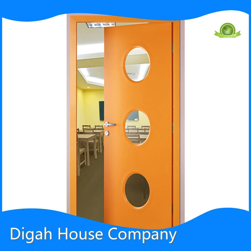 Modern Fire Rated Doors Customized Entrance Automatic Fireproof Door With Visional Window 1