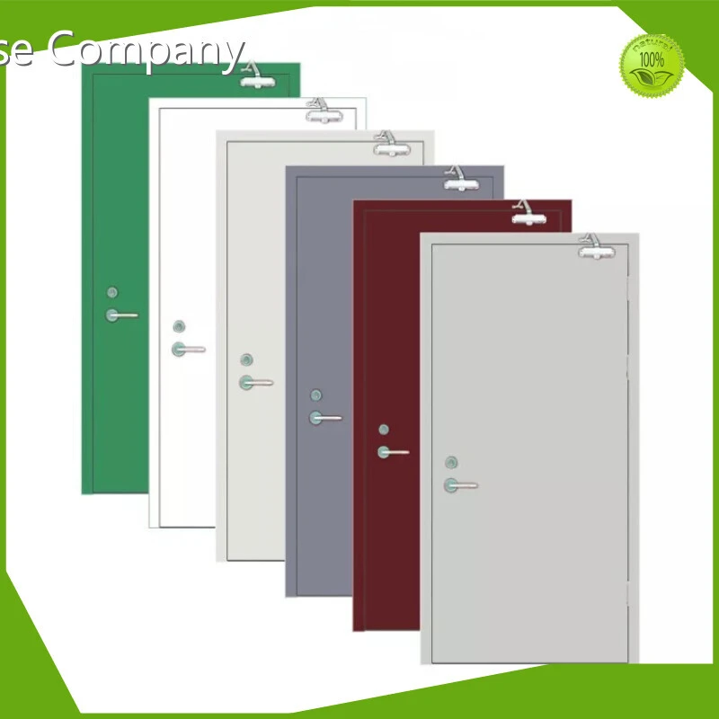External Fire Rated Garage Entry Door 20 Minutes Fire Single Leaf and Double Leaves Flush Steel Doors 1