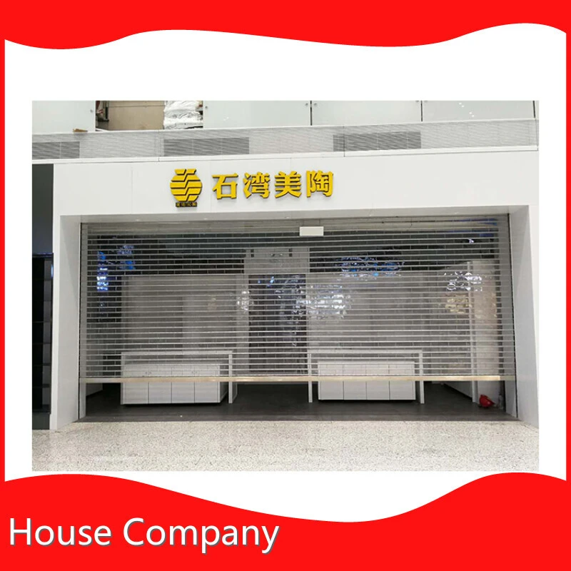 Automatic Roller Shutters Electric Plastic Transparent Rolling Transaprent Door 1