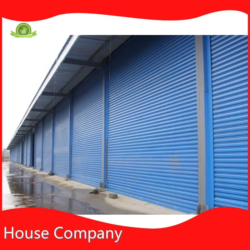 Economic Durable Easy Install Industrial Blue Galvanized Rolling Steel Door 1