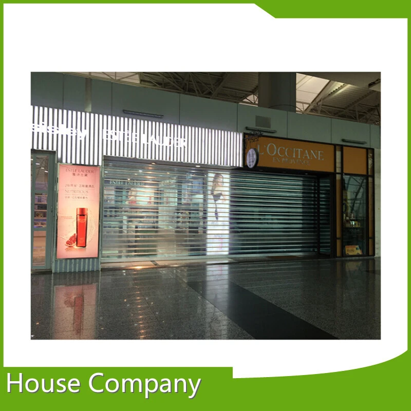 Automatic Rolling Doors Custom Clear Polycabonate and Frosted PC Roll Up Shutters 1