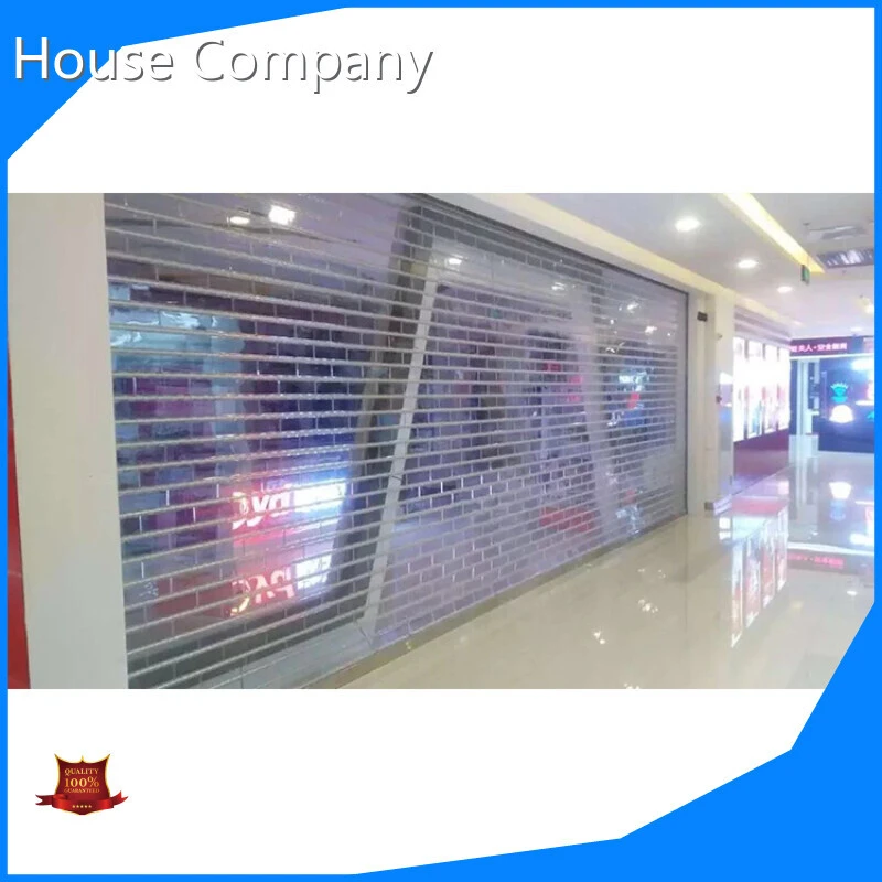Hot Sale Clear Roll Up Door Customized Remote Control Tranparent Polycarbonate Roller Shutter Plastic Brick Type Rolling Doors 1