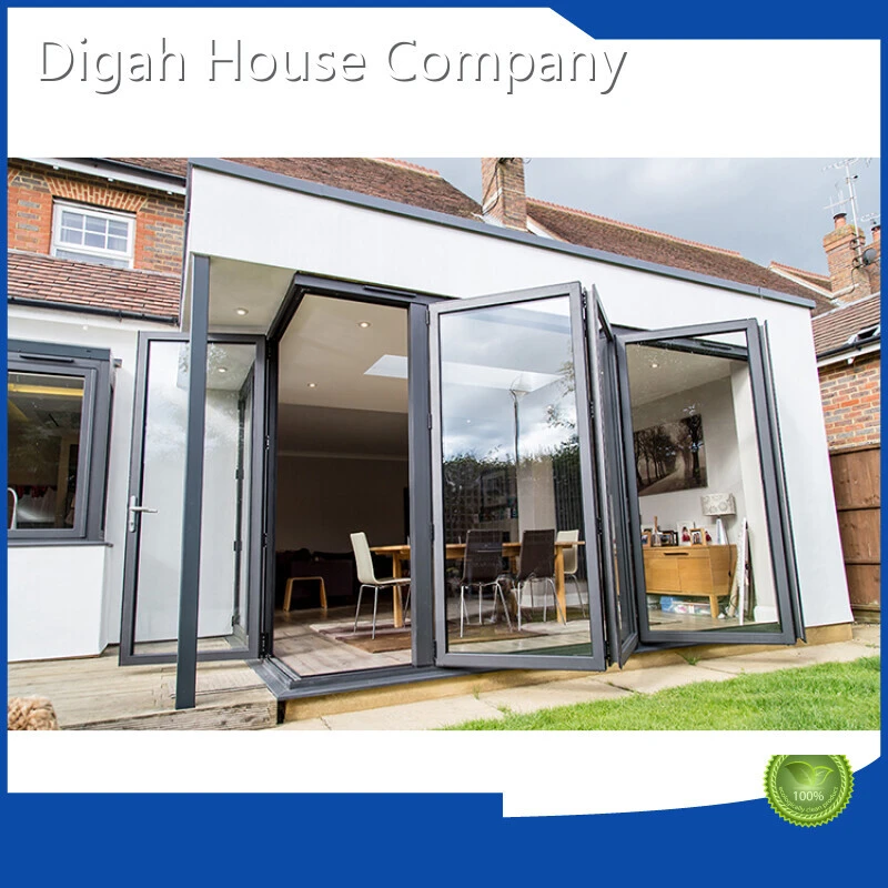5 Years Guarantee Customized Sound Insulation Double Glazed Aluminum Patio Bifold Doors 1