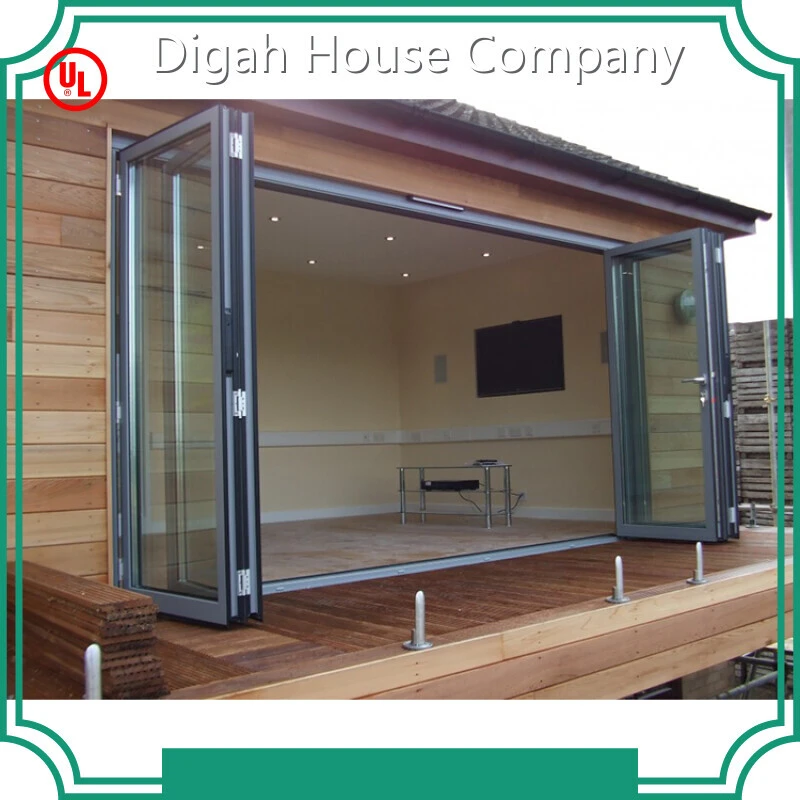 Low E Morden Design Safety Custom Tempered Double Glass Aluminum Bifold Folding Doors 1
