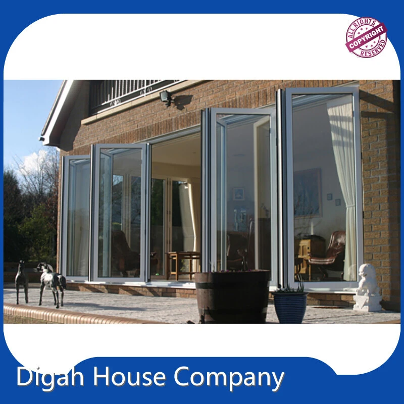 Customized Design Quality Guarantee Heat Insulation Tempered Glazed Aluminium Bifold Doors For Veranda 1