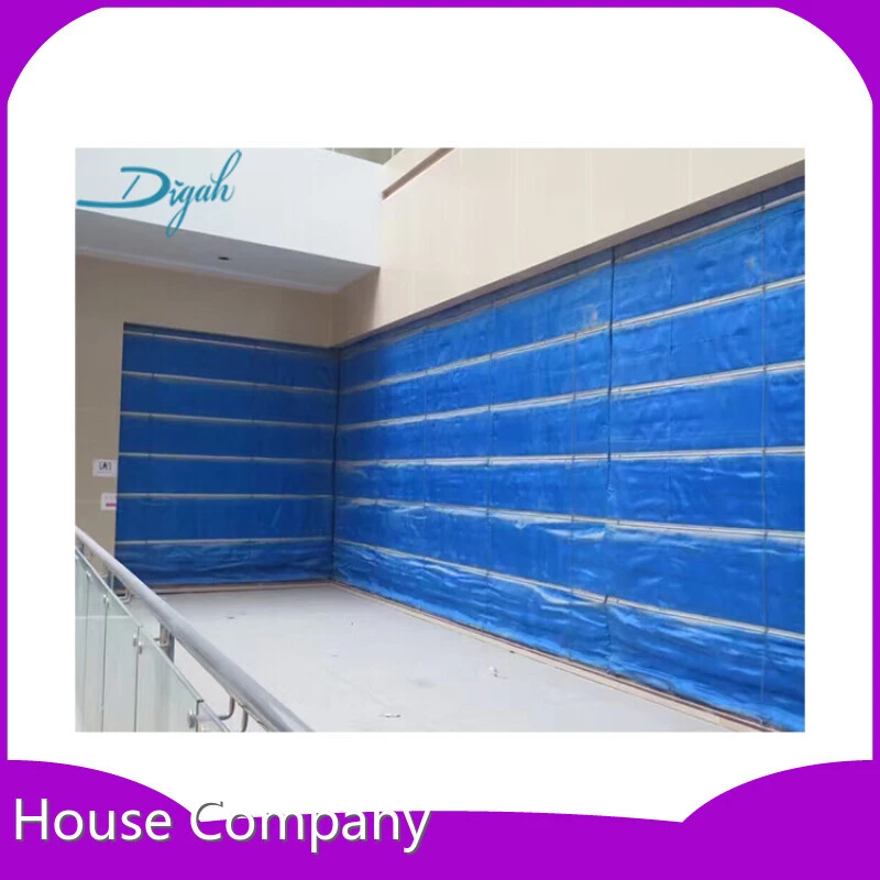 Automatic Fire Stacker Shutter Smoke and Heat Control Fire Curtains Fire Rated Folding Door 1