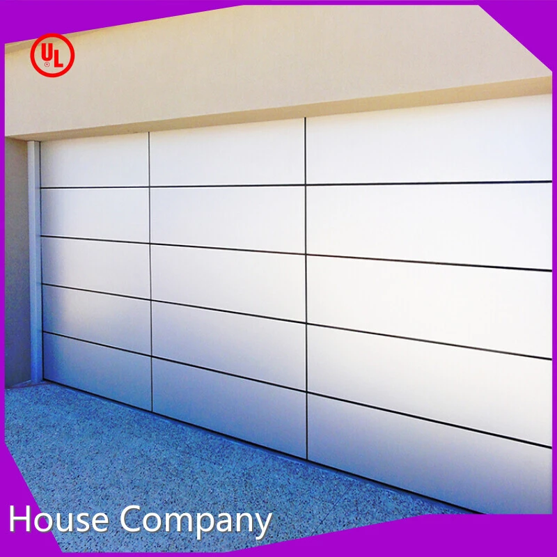 White Alucobond Overhead Door Up and Over Garage Doors Factory Prices 1