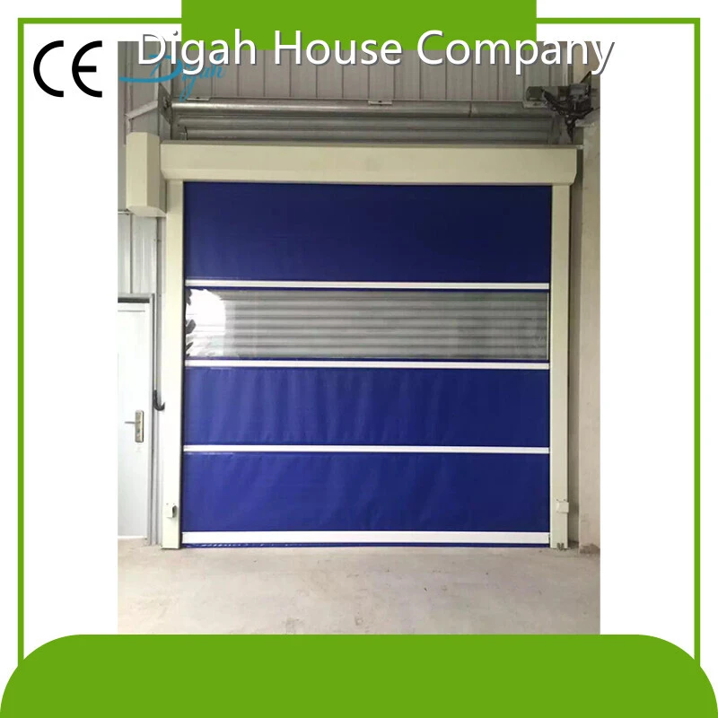 Electric PVC Fast Rolling Door Compact Industrial High Speed Roll Up Doors 1