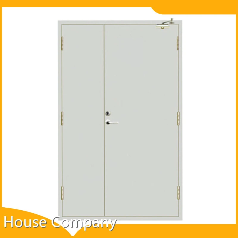 Residential 20 Minutes Fire Rated Front Door With Glass Vision Window 1