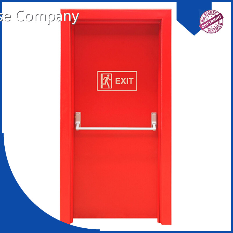 Commercial Metal Fire Escape Doors With Panic Bar Custom Single or