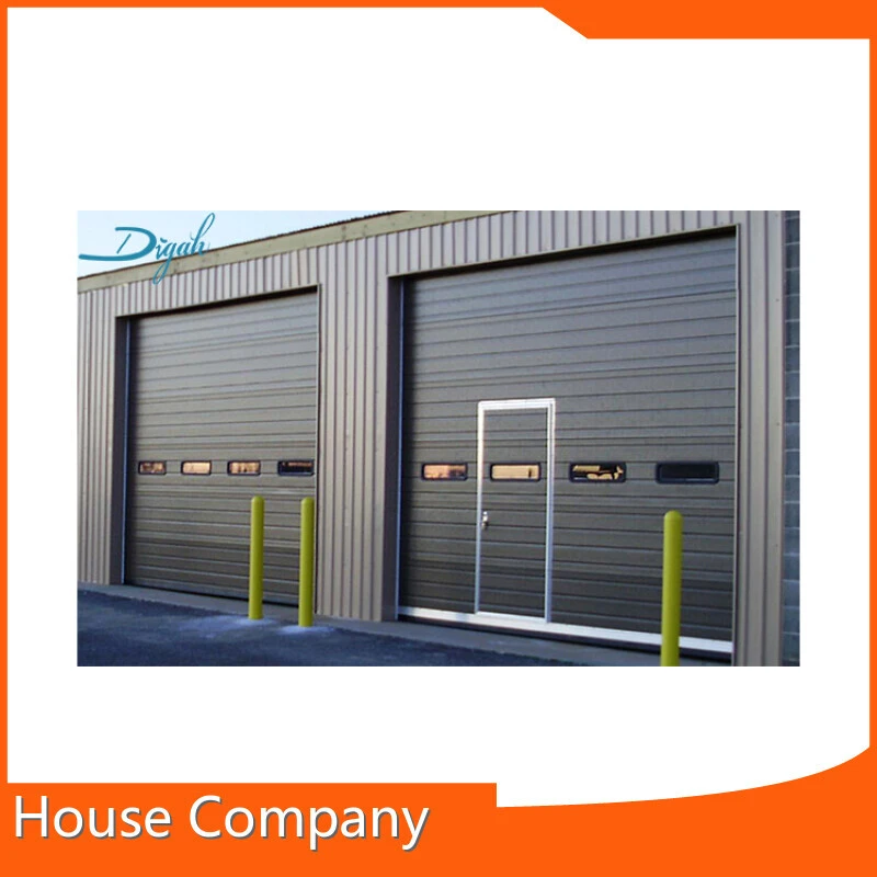 Safety Motorized Sandwich Panel Door Industrial Metal Lift Sectional Door 1