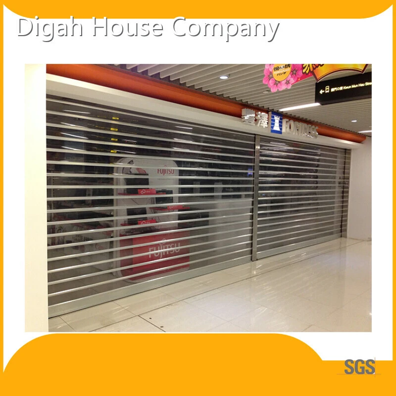 Commercial Roll Up Plastic Shutters Transparent Polycarbonate Roller Shutters Door 1
