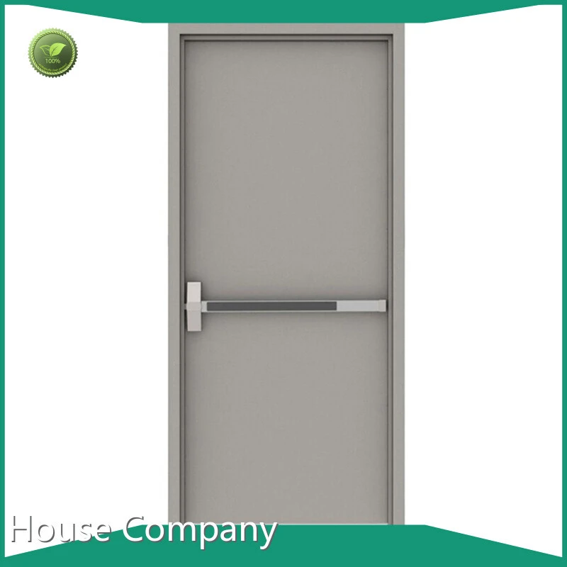 Internal Emergency Exit Steel Doors Customized Residential 0.5/1/1.5/2 Hours Fire Rated Doors With Panic Bar 1