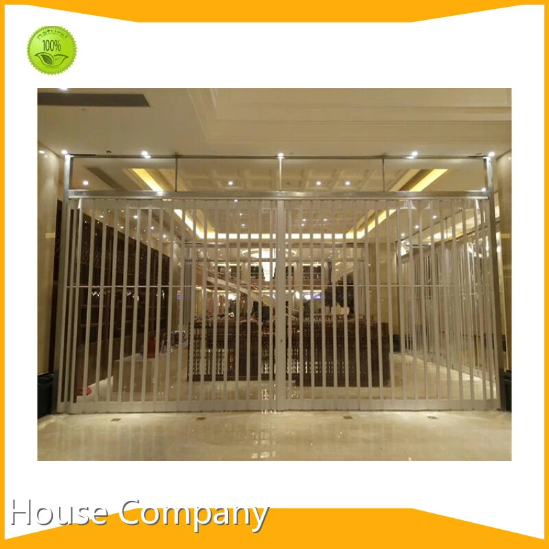 Horizontal Folding Plastic Doors Interior Polycarbonate Sheet Concertina Internal Doors 1