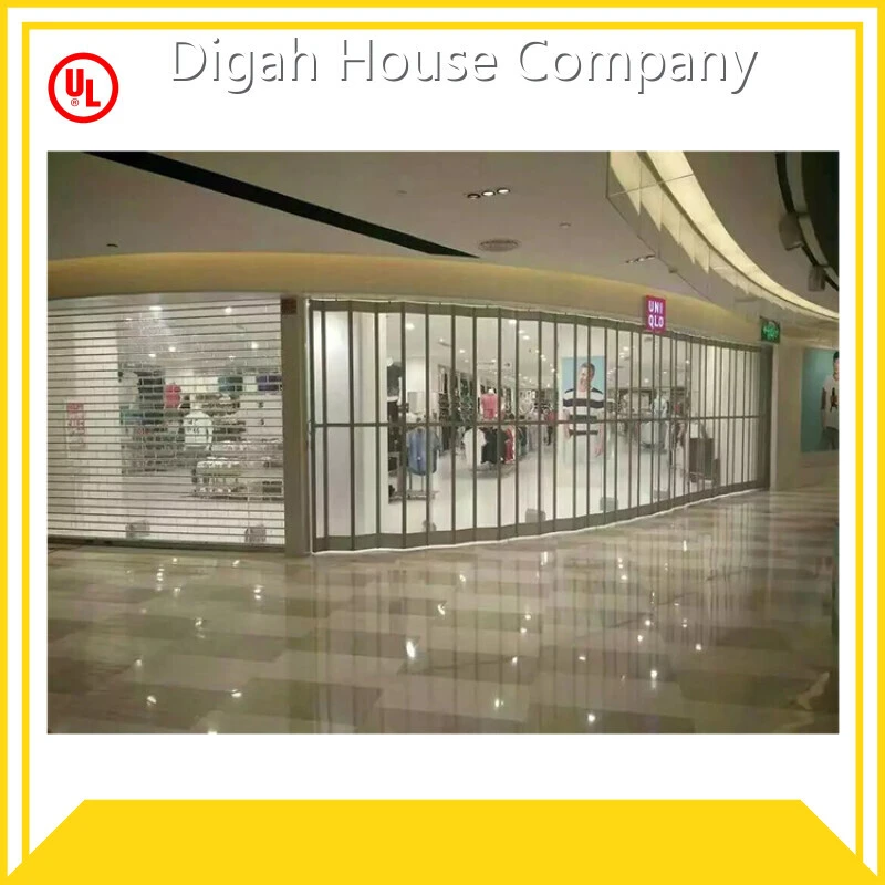 Hot Sale Plastic Accordion Doors Shop Shutters Transparent Polycarbonate Folding Door 1