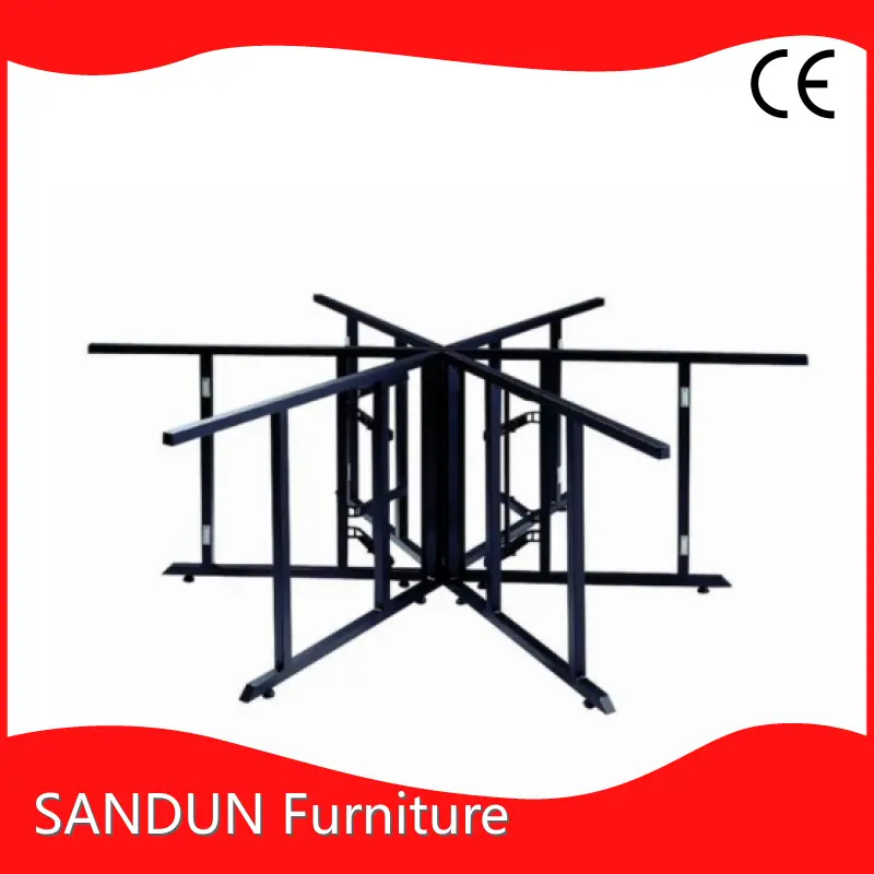 Hotel Banquet Restaurant Conference Meeting Event Party Hall Etc. 4 Foot Square Folding Table SANDUN Furniture Brand Company 1