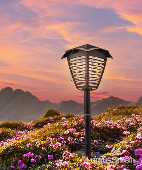 5-6 Hours LumusSolem Brand Hourglass Solar Lawn Lamp Supplier 10