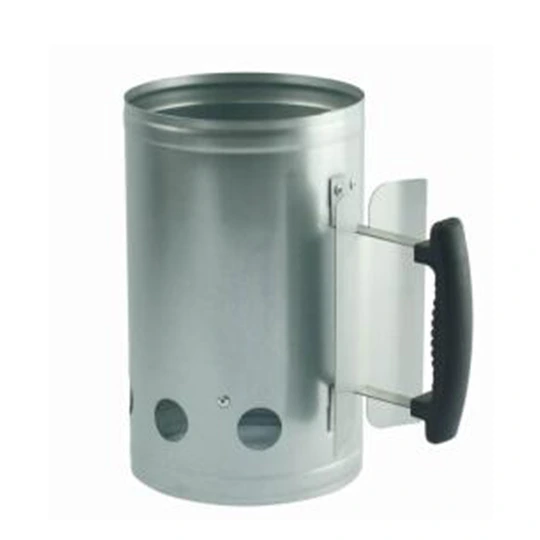 Supplier direct sell galvanized steel charcoal chimney starter for outdoor BBQ 1