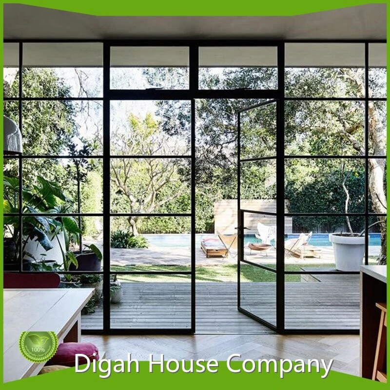 Locks Digah Company Brand Aluminium Frame Swinging Grill Doors Factory Factory 1
