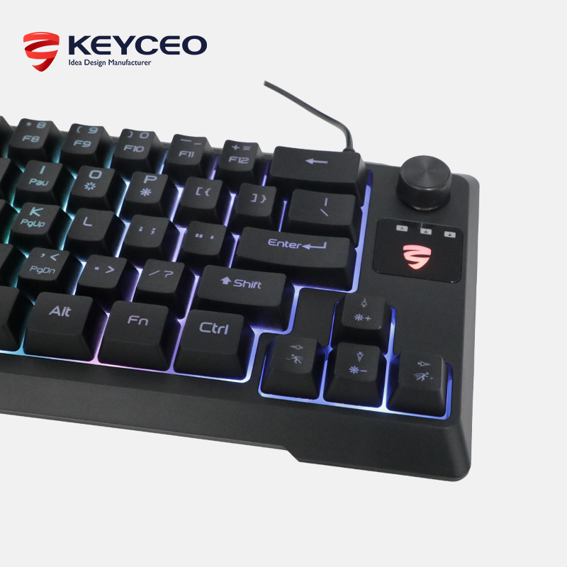  KY-K9964 Gaming keyboard is 64  Keys Multi Color RGB Illuminated LED Backlit Wired keyboard 2