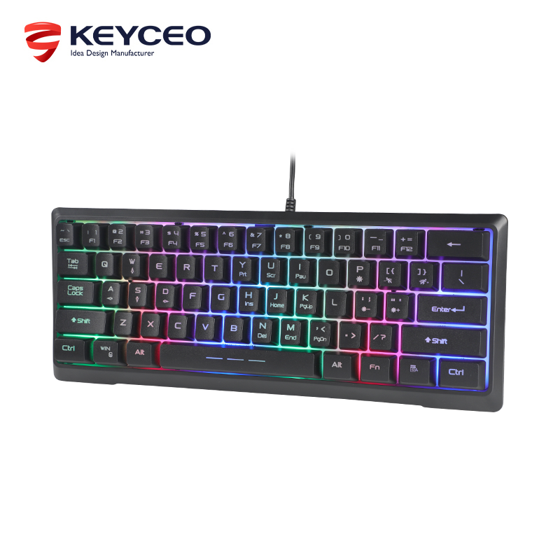  KY-K9961 Silent 60% Gaming Keyboard, RGB Backlit Ultra-Compact Mini Keyboard 4