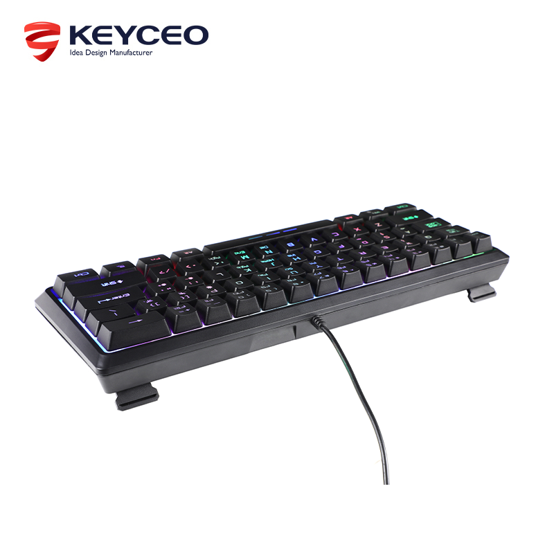  KY-K9961 Silent 60% Gaming Keyboard, RGB Backlit Ultra-Compact Mini Keyboard 2