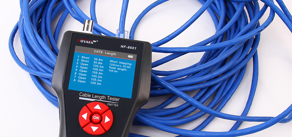 Noyafa multi functioned cable length tester cable tracker NF-8601 with PoE/PING/Port 12
