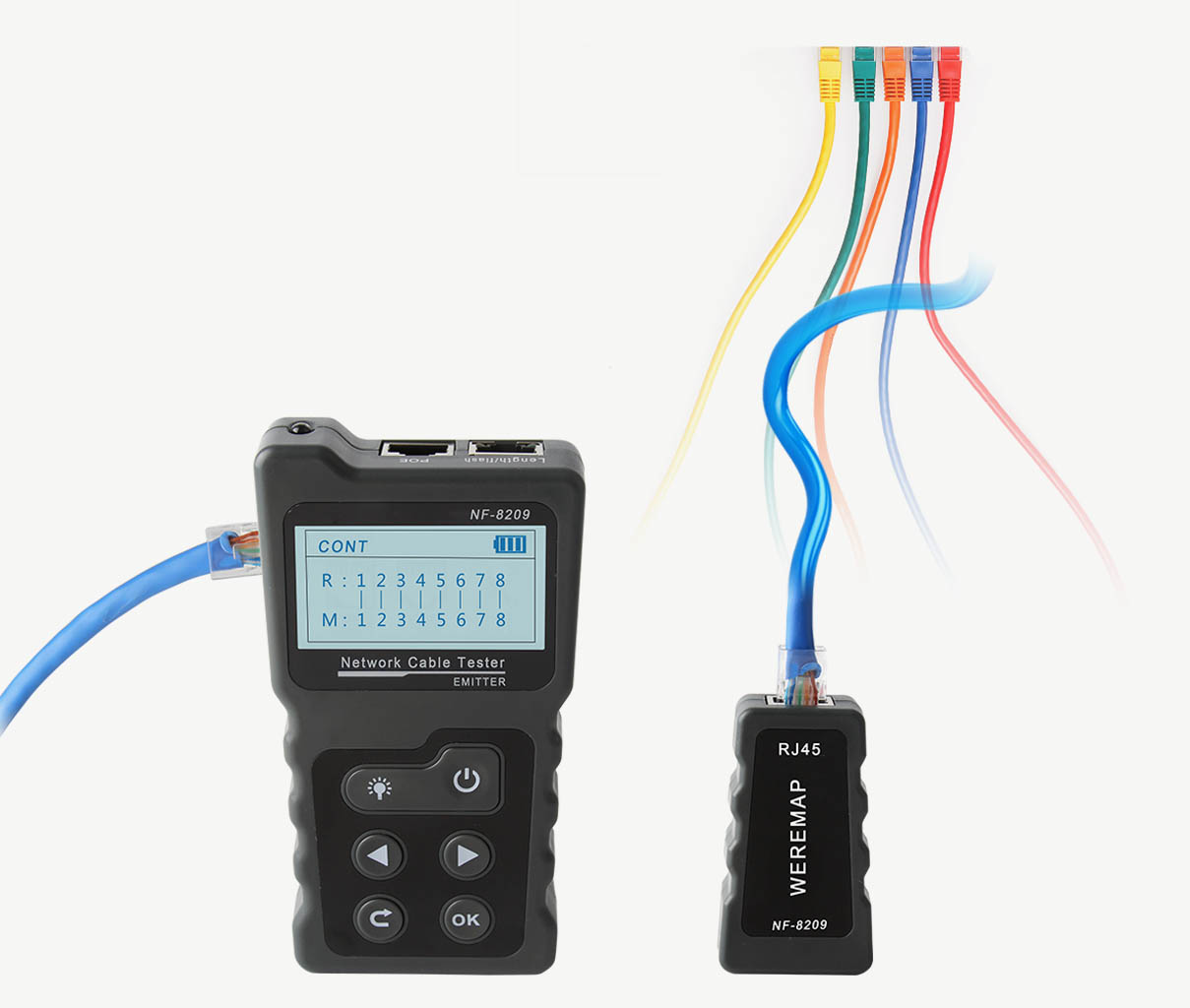 Toner and probe 3 cable tracking modes built-in NF-8209 with cable continuity testing 7