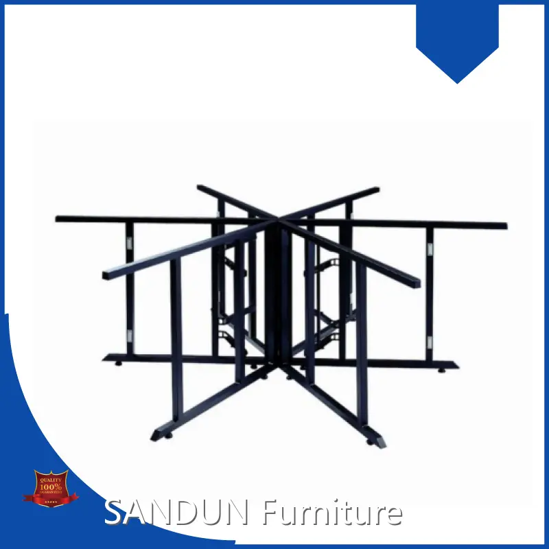 Hotel Banquet Restaurant Conference Meeting Event Party Hall Etc. 4 Foot Square Folding Table SANDUN Furniture Brand Company-1 1