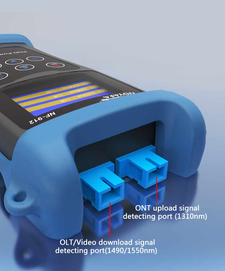 PON Noyafa Dual port design NF-912 optical power meter with 3 wave length range 8