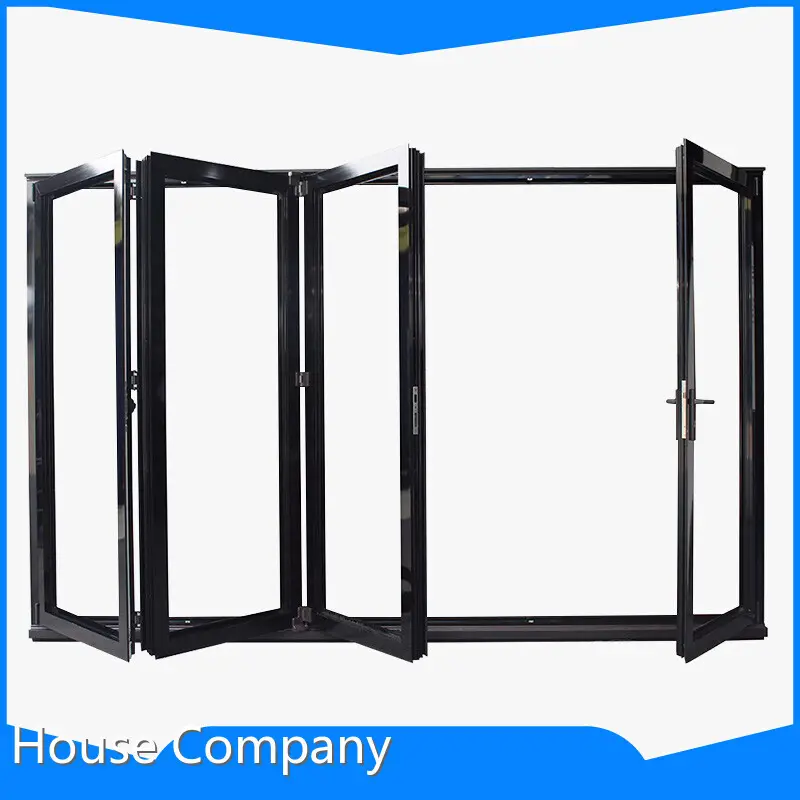 Custom White/Black/Silver/Wood Grain/Customize Aluminium Bifold Doors Prices White/Black/Silver/Wood Grain/Customize Digah Company 1